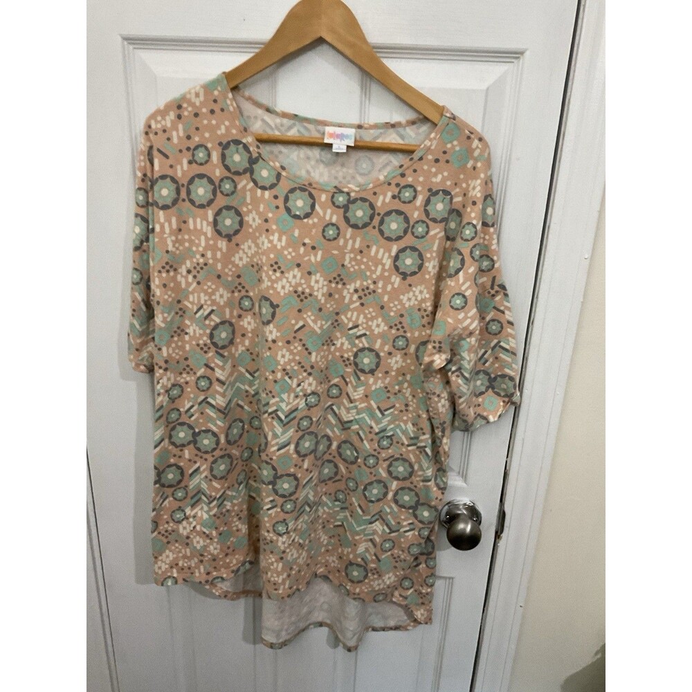 LuLaRoe Geometric Patterned Tunic Top